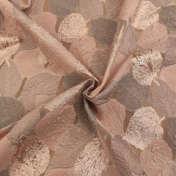 Tessuto Broccato in seta motivo floreale rosa