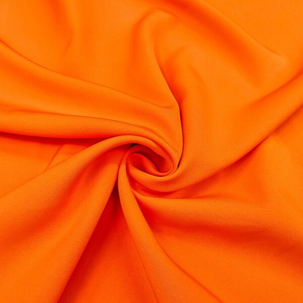Tessuto Cady Elasticizzato tinta unita arancione