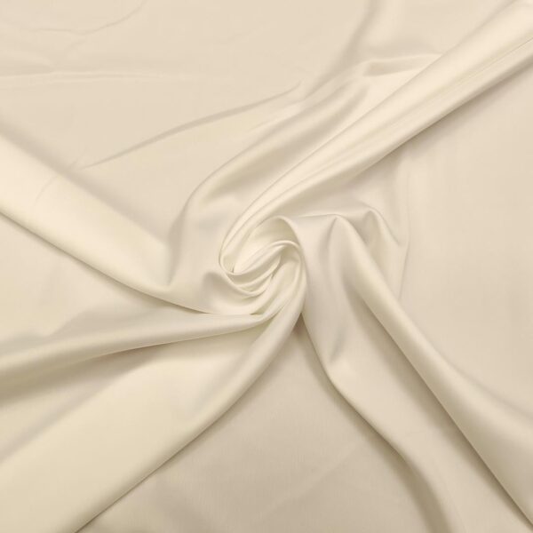 Tessuto Cady semilucido tinta unita bianco seta