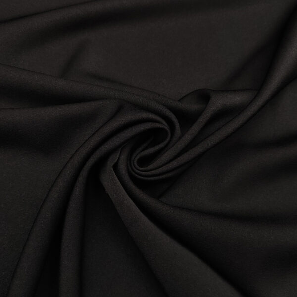 Tessuto cady semilucido tinta unita nero