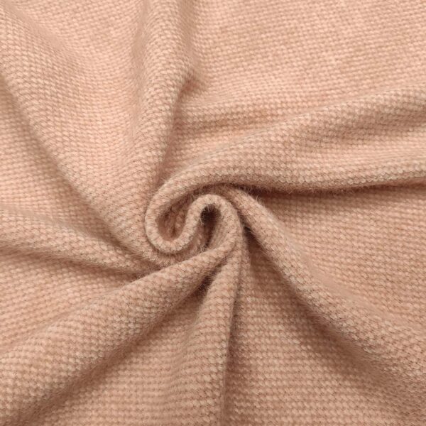 Tessuto per cappotto mano mohair tinta unita rosa pesco