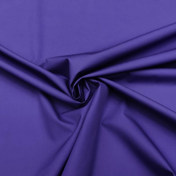 Tessuto Gabardine di cotone tinta unita blu royal