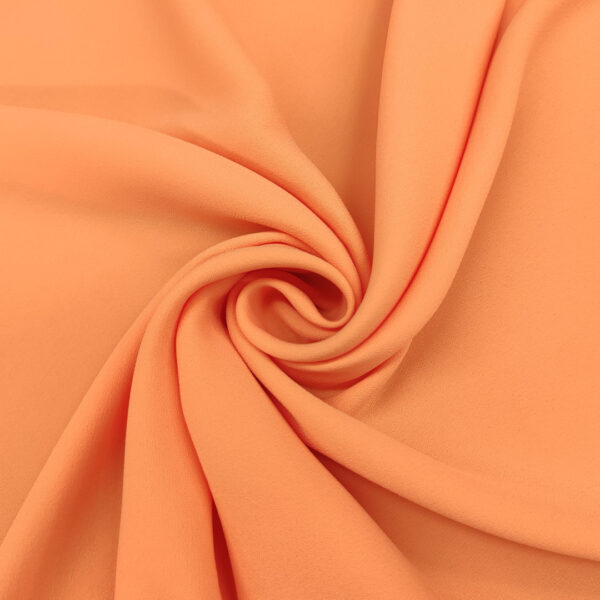 Tessuto Crepe Cady tinta unita arancione