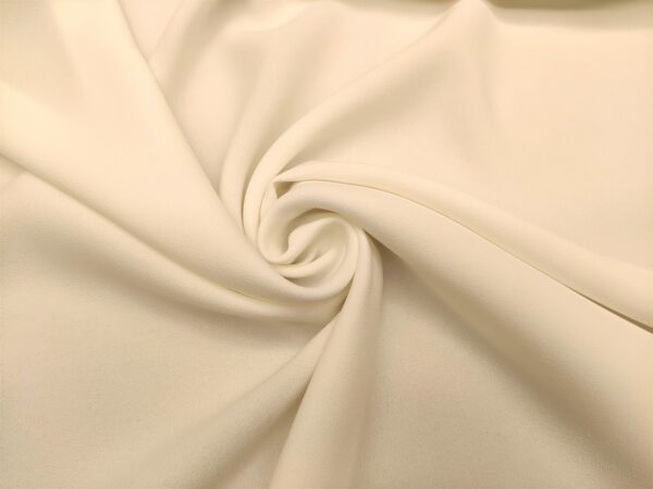 Tessuto Crepe Cady tinta unita bianco seta