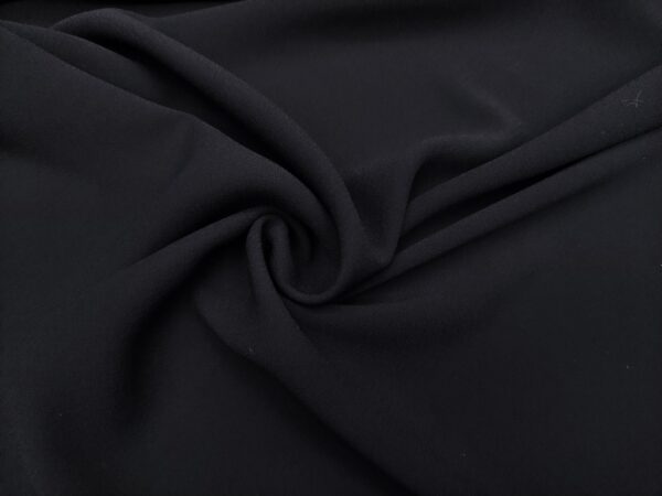 Tessuto Crepe Cady tinta unita blu notte