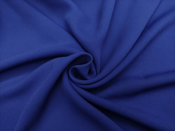 Tessuto Crepe Cady tinta unita blu elettrico