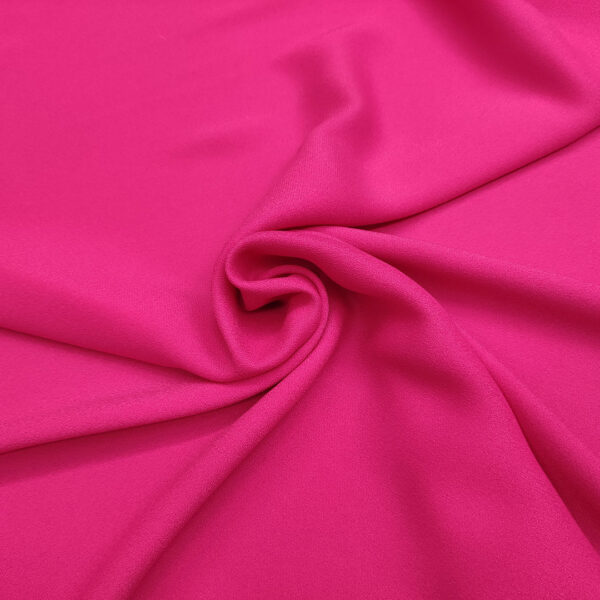 Tessuto Crepe Cady tinta unita fucsia
