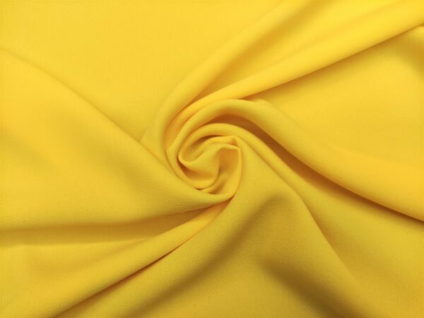 Tessuto Crepe Cady tinta unita giallo