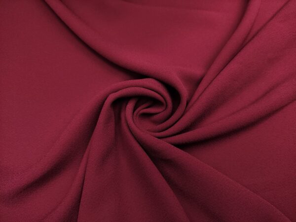 Tessuto Crepe Cady tinta unita prugna