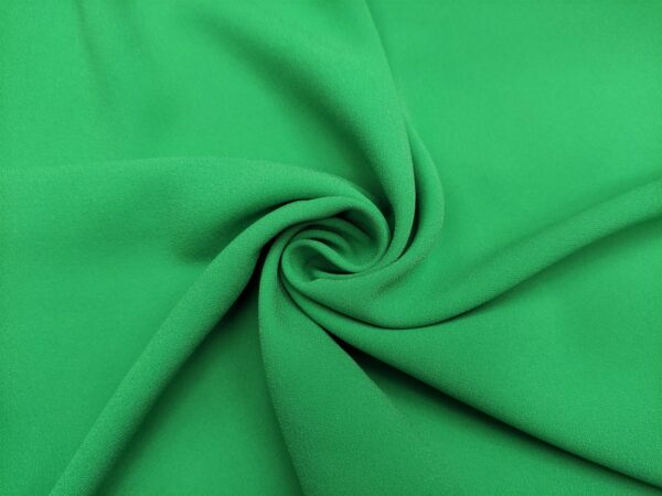 Tessuto Crepe Cady tinta unita verde prato