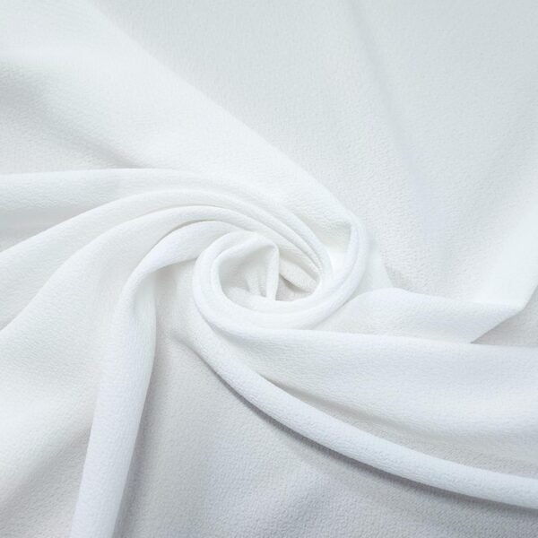 Tessuto Crepe De Chine tinta unita bianco seta