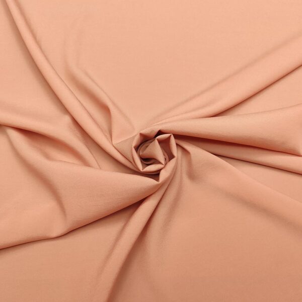 Tessuto Crepe De Chine tinta unita salmone