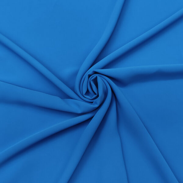 Tessuto Crepe De Chine tinta unita azzurro