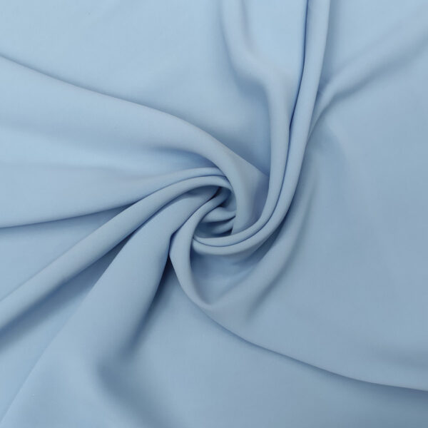 Tessuto Crepe De Chine tinta unita celeste