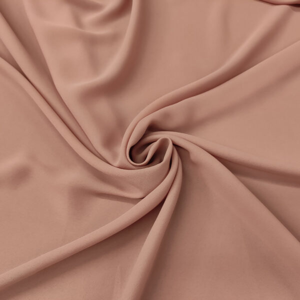 Tessuto Crepe De Chine tinta unita rosa antico