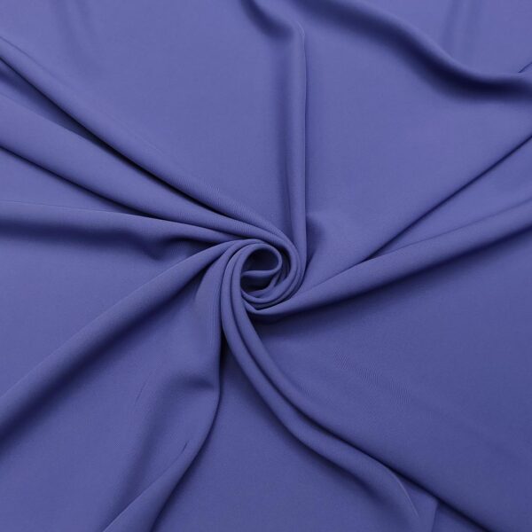Tessuto Crepe morbido Elegance tinta unita pervinca