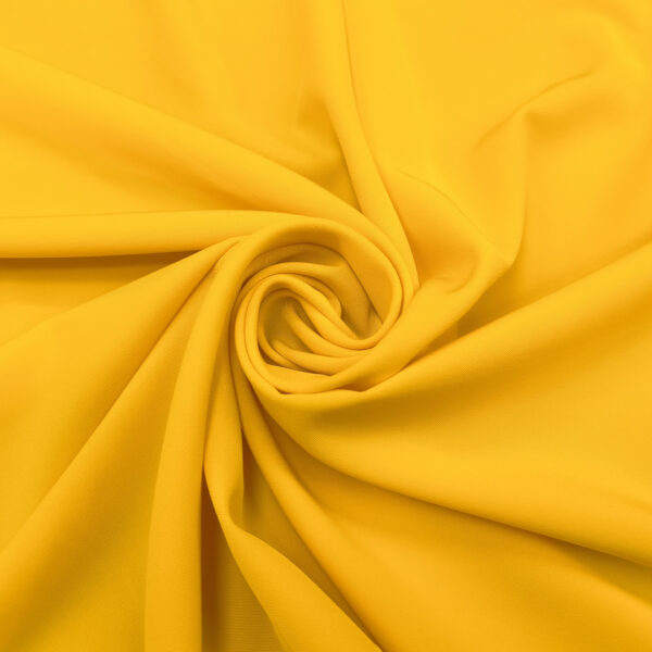 Tessuto Crepe morbido Elegance tinta unita giallo sole