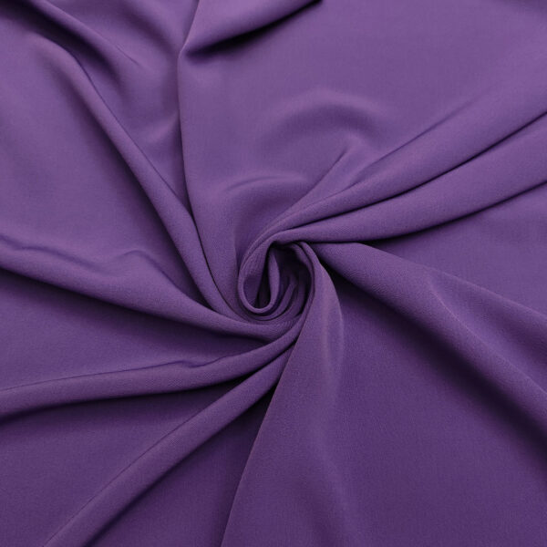Tessuto Crepe morbido Elegance tinta unita viola