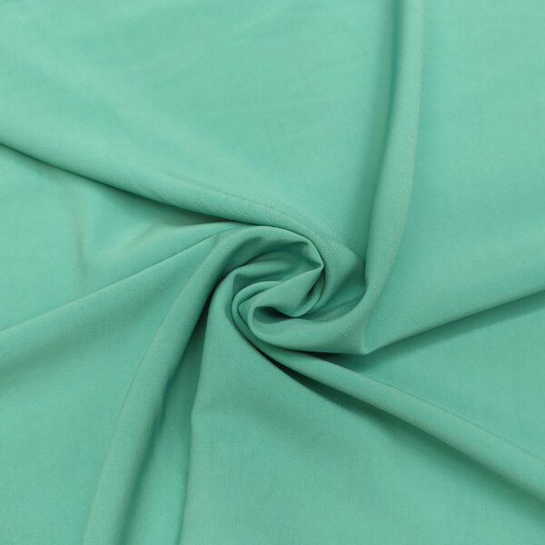 Tessuto Crepe morbido in tinta unita verde tiffany