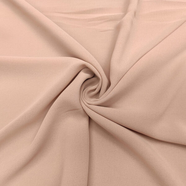 Tessuto Doppio Georgette in tinta unita cipria