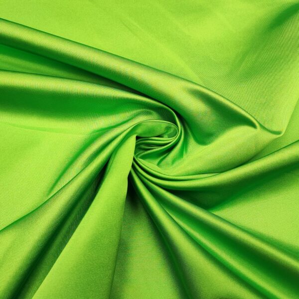 Tessuto Duchesse tinta unita verde fluo