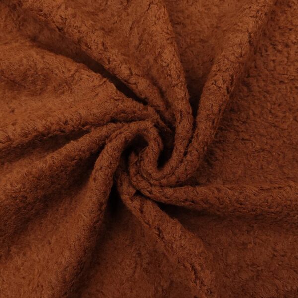 Tessuto Eco Pelliccia Teddy ruggine