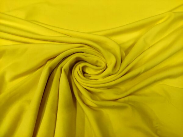Tessuto Felpa estiva di Cotone in tinta unita giallo
