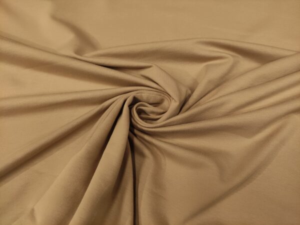 Tessuto Felpa estiva di Cotone in tinta unita beige