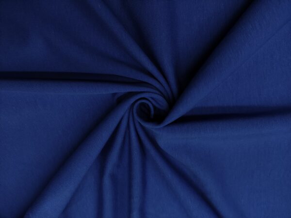 Tessuto Felpa estiva di Cotone in tinta unita blu elettrico