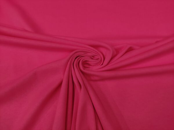 Tessuto Felpa estiva di Cotone in tinta unita fucsia