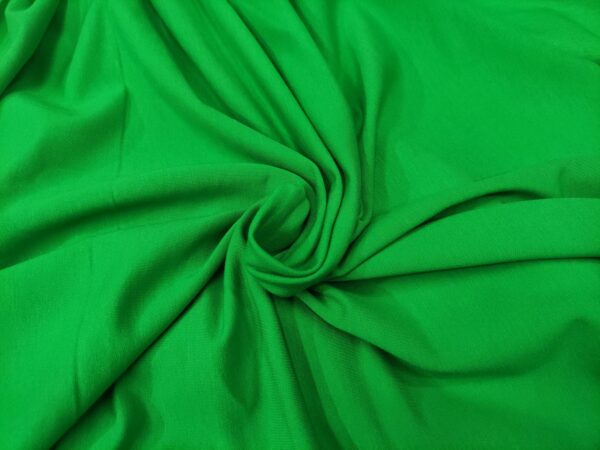 Tessuto Felpa estiva di Cotone in tinta unita verde prato