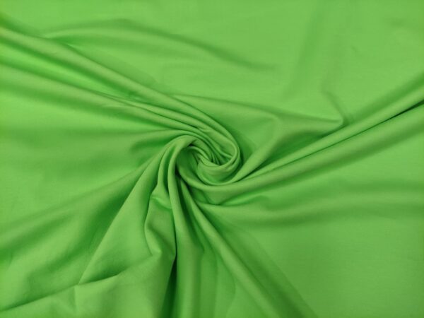 Tessuto Felpa estiva di Cotone in tinta unita verdino