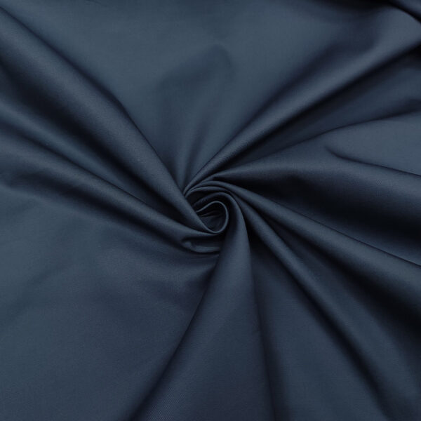 Tessuto Gabardine di cotone tinta unita avio