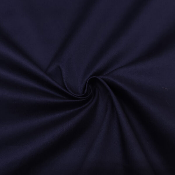 Tessuto Gabardine di cotone tinta unita blu medio
