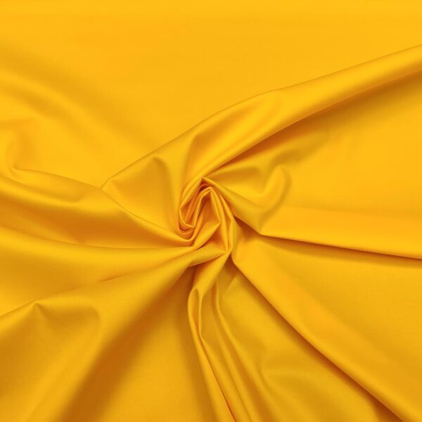 Tessuto Gabardine di cotone tinta unita giallo