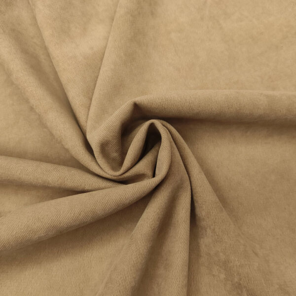 Tessuto Cady Elasticizzato peso autunnale effetto velluto tinta unita beige