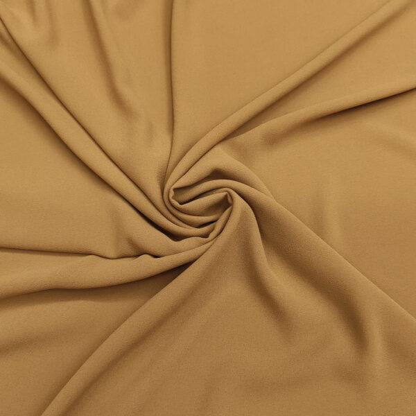 Tessuto Georgette tinta unita cammello