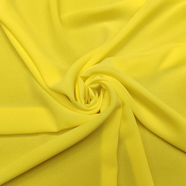 Tessuto Georgette tinta unita giallo