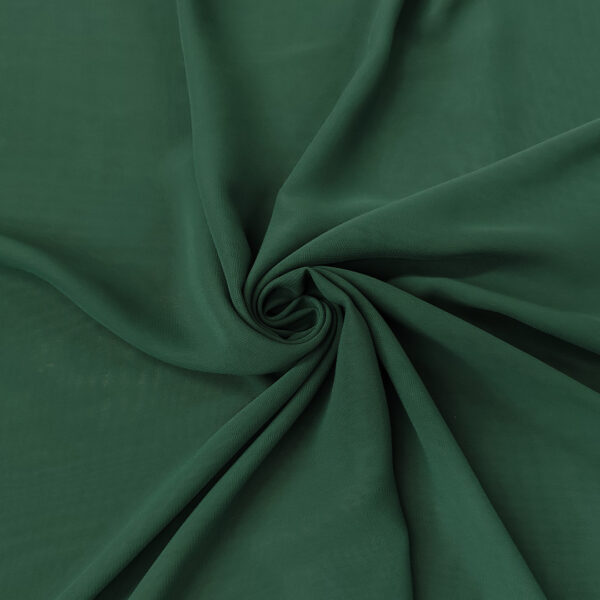 Tessuto Georgette tinta unita verde bottiglia