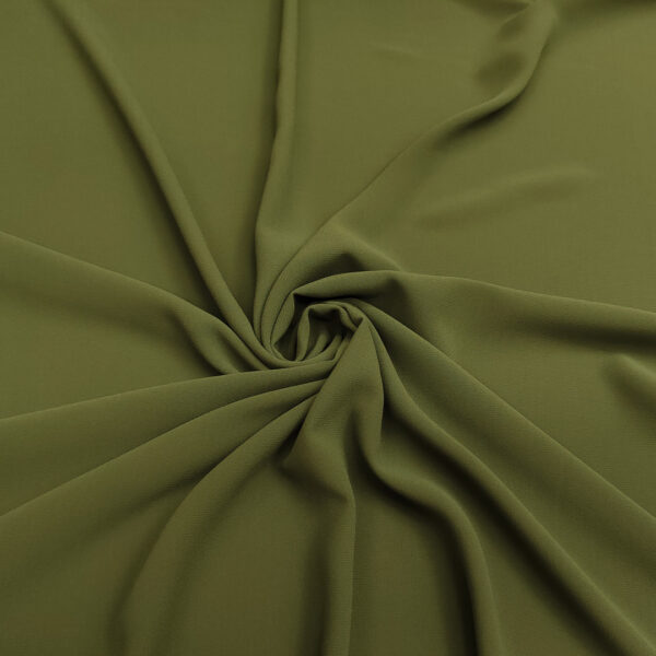 Tessuto Georgette tinta unita verde oliva
