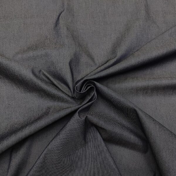 Tessuto Jeans estivo tinta unita blu scuro