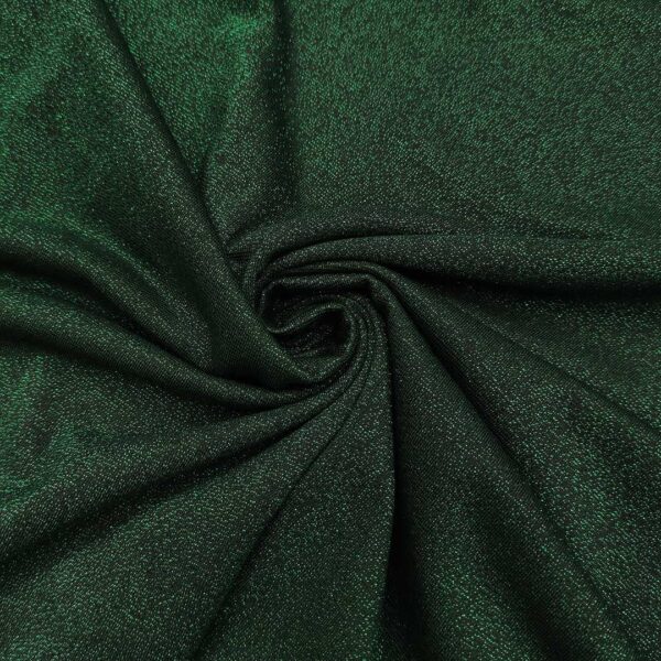 Tessuto Jersey leggero lurex tinta unita verde bottiglia
