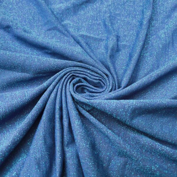 Tessuto Jersey lurex tinta unita blu elettrico