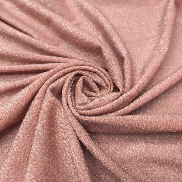 Tessuto Jersey lurex tinta unita rosa ortensia