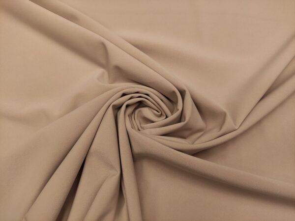 Tessuto Jersey leggero in tinta unita beige