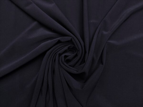 Tessuto Jersey leggero in tinta unita blu notte