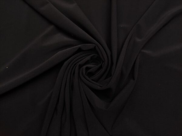 Tessuto Jersey leggero in tinta unita nero