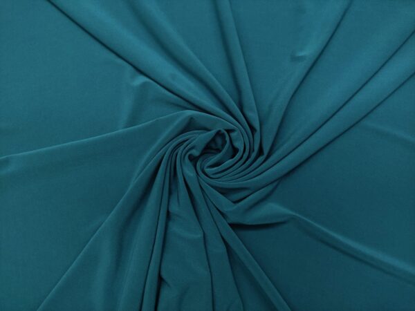 Tessuto Jersey leggero in tinta unita verde ottanio