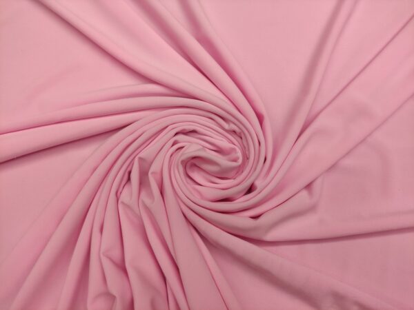 Tessuto Jersey leggero in tinta unita rosa baby