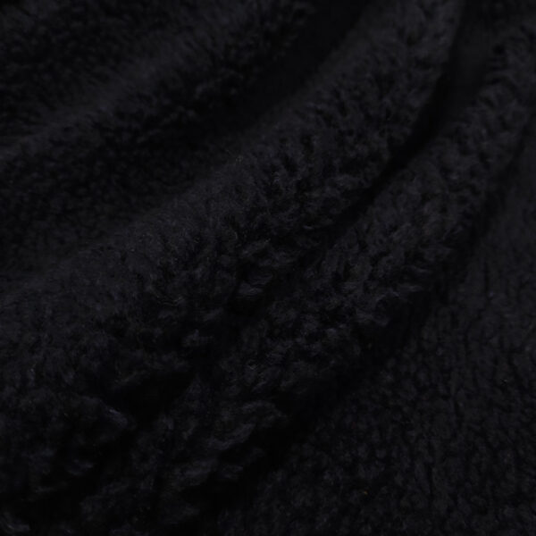 Tessuto Lana Cotta Teddy tinta unita blu